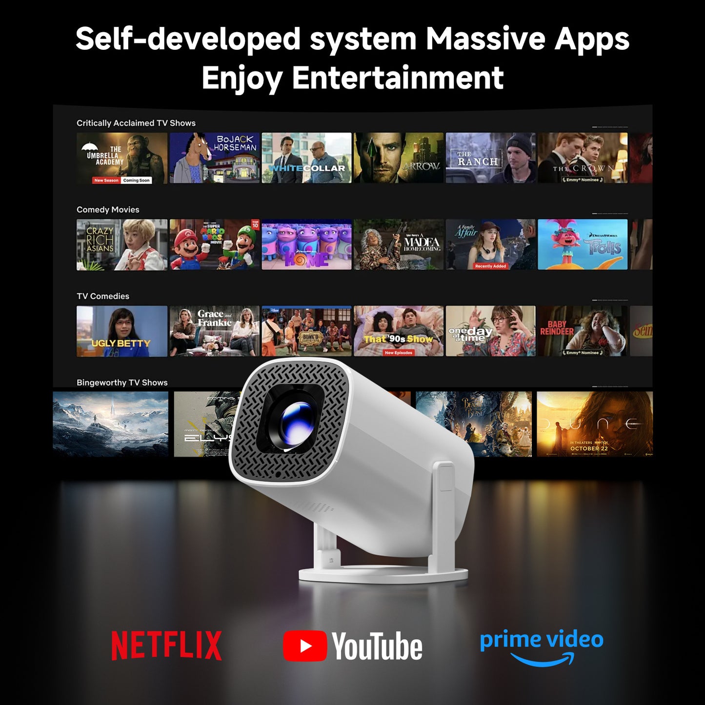 Cozyrooms Mini Projector 4k